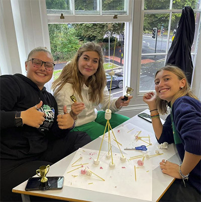 Marshmallow towers