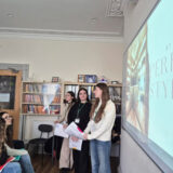 Students giving a presentation