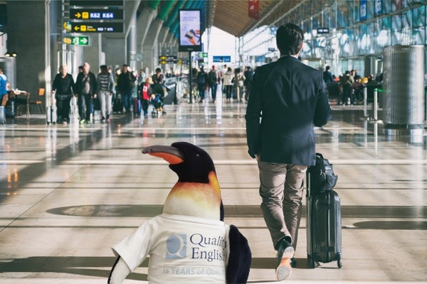 Quentin at the airport