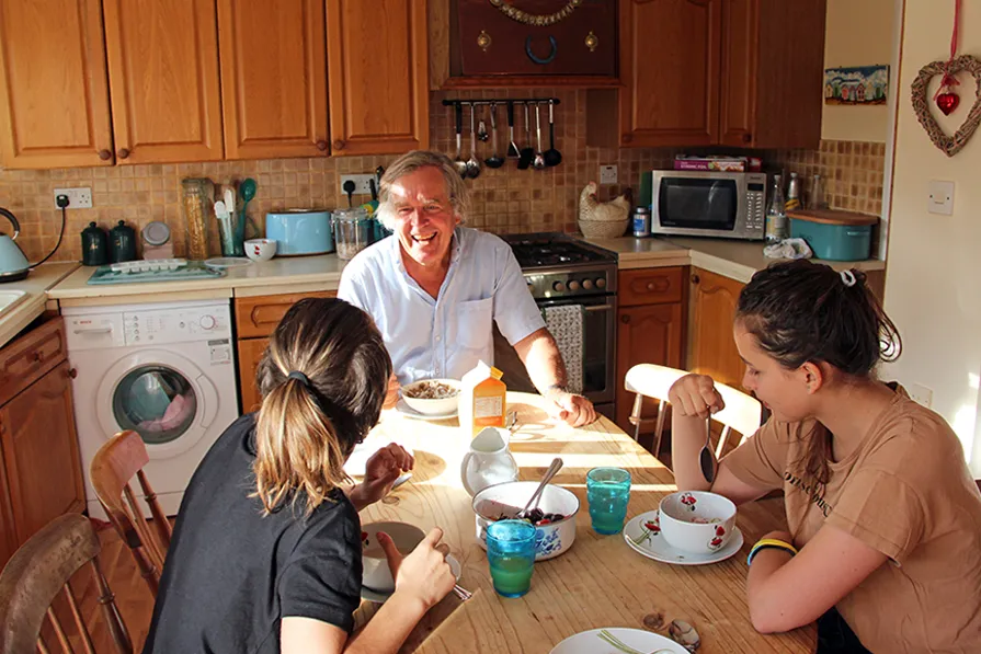 A junior student with a Southampton homestay host